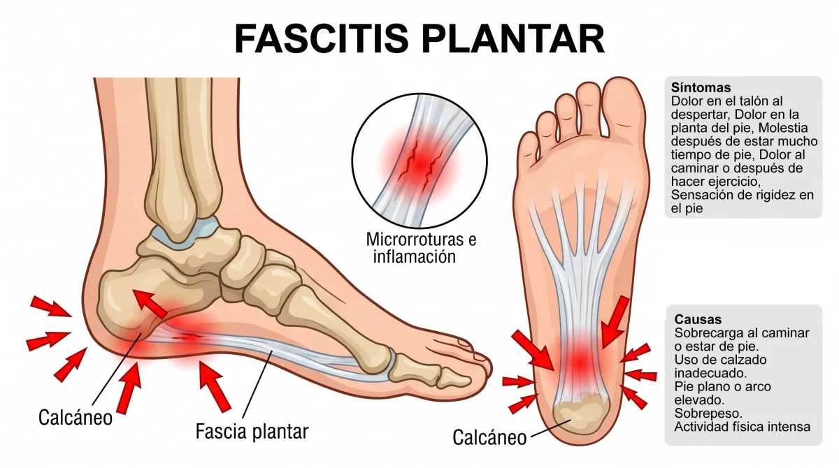 Tratamiento de fascitis plantar en SJL con fisioterapia en Santa María Fisiomedic