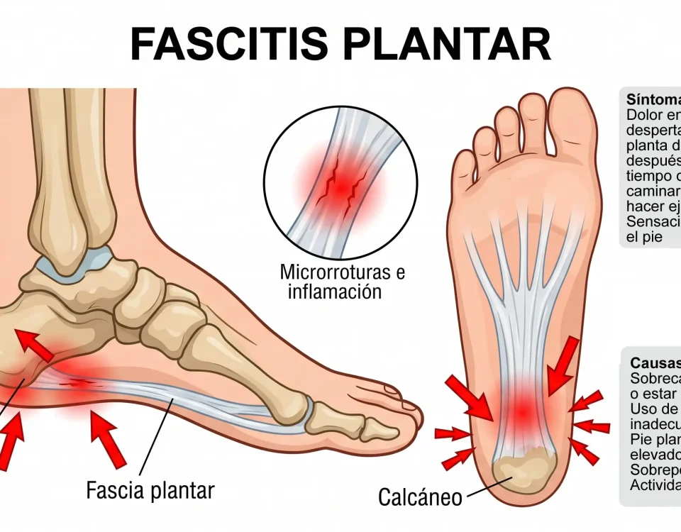 Tratamiento de fascitis plantar en SJL con fisioterapia en Santa María Fisiomedic