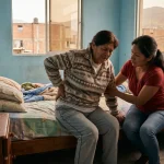 ciática en SJL persona con dolor lumbar que se irradia hacia la pierna por compresión del nervio ciático