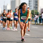 Corredor con dolor de rodilla durante una carrera en San Juan de Lurigancho - señales de alerta a vigilar