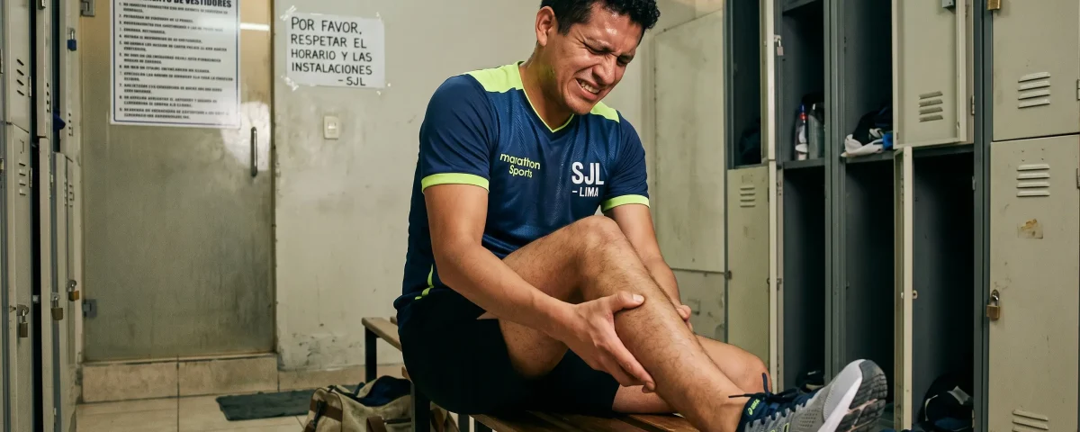 dolor después de entrenar en SJL persona con molestia muscular tras ejercicio