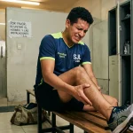 dolor después de entrenar en SJL persona con molestia muscular tras ejercicio