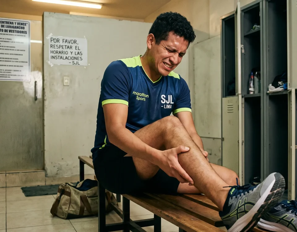 dolor después de entrenar en SJL persona con molestia muscular tras ejercicio