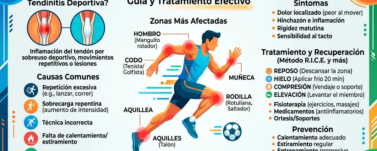 Tratamiento de tendinitis deportiva en SJL con fisioterapia en Santa María Fisiomedic