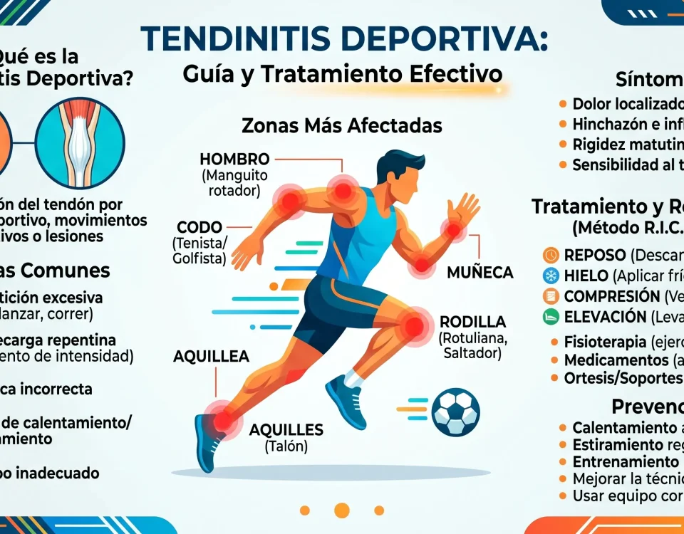 Tratamiento de tendinitis deportiva en SJL con fisioterapia en Santa María Fisiomedic