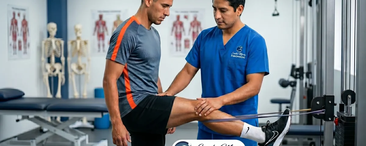 Desgarro muscular en futbolistas