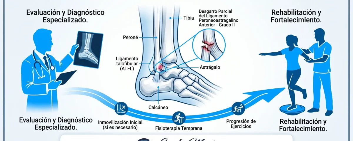esguince de tobillo grado II traumatologo fisioterapeuta