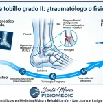 esguince de tobillo grado II traumatologo fisioterapeuta