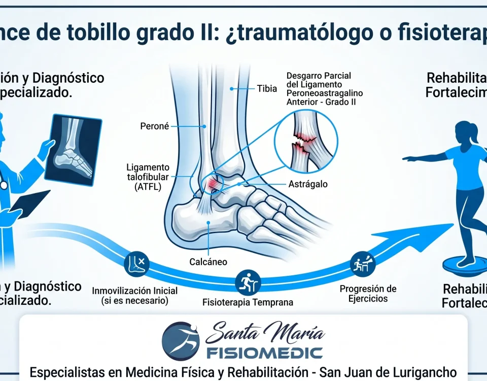 esguince de tobillo grado II traumatologo fisioterapeuta