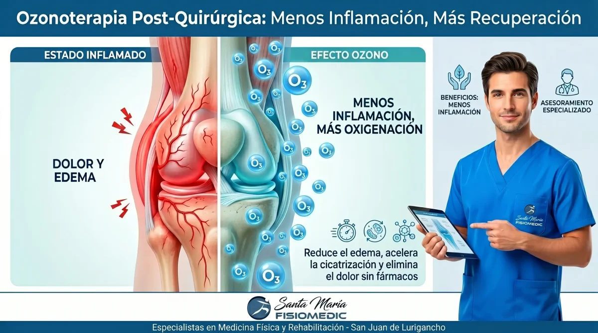 Ozonoterapia como apoyo post-quirúrgico: menos inflamación, más recuperación