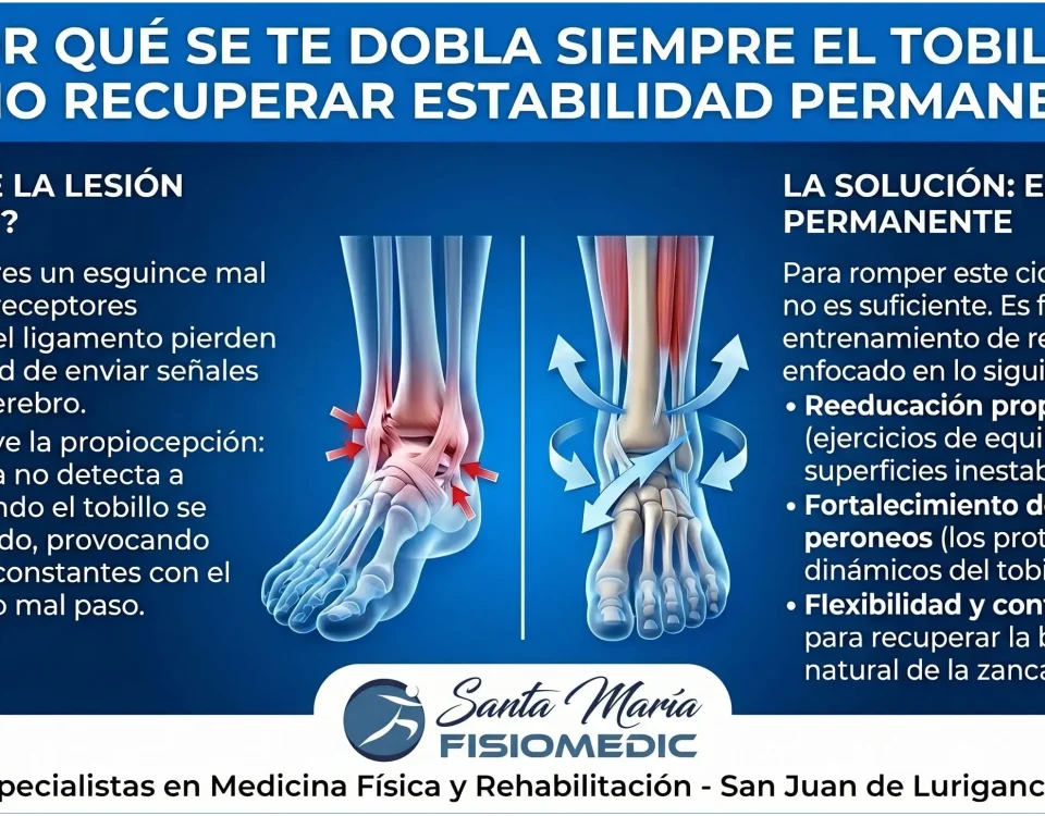 porque se te dobla siempre el tobillo