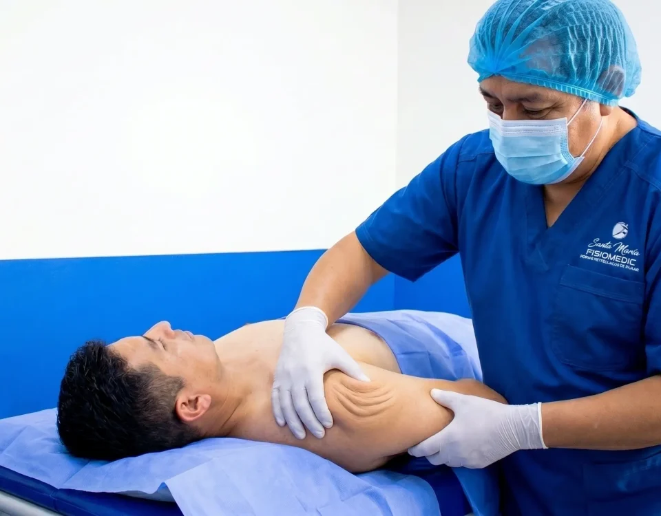 Evaluación y tratamiento de tendinitis del manguito rotador en hombro en clínica de medicina física en San Juan de Lurigancho