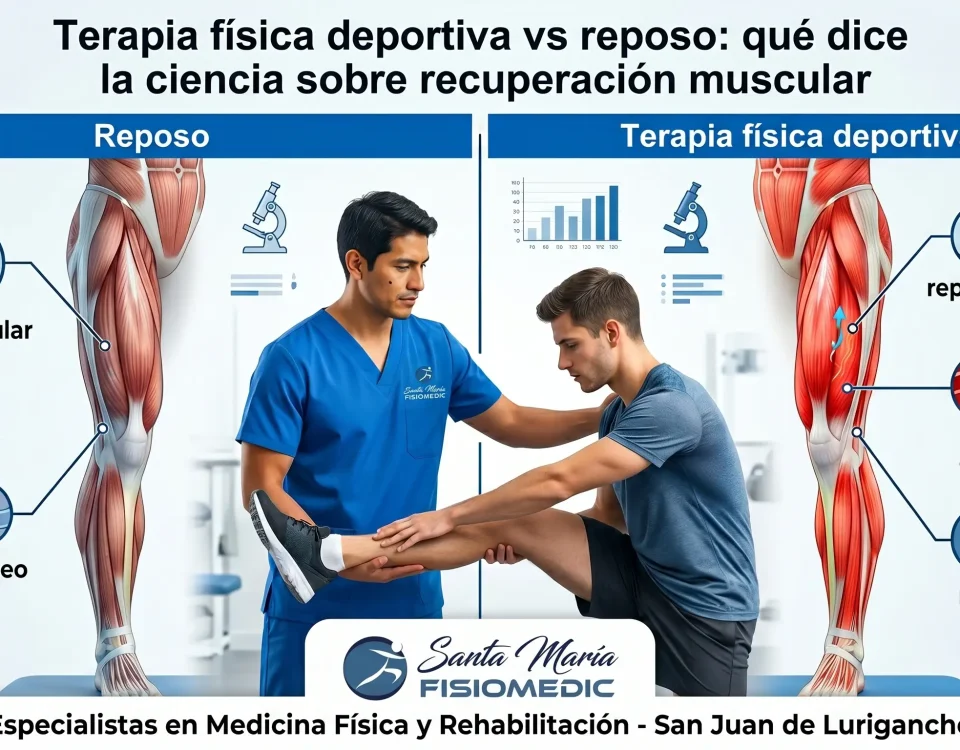 terapia física deportiva vs reposo
