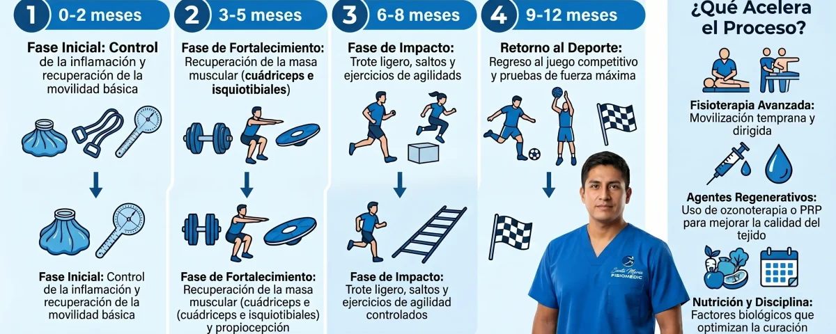 Cuánto tarda realmente la recuperación de LCA y qué acelera el proceso
