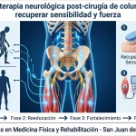 Fisioterapia neurológica post-cirugía de columna: recuperar sensibilidad y fuerza