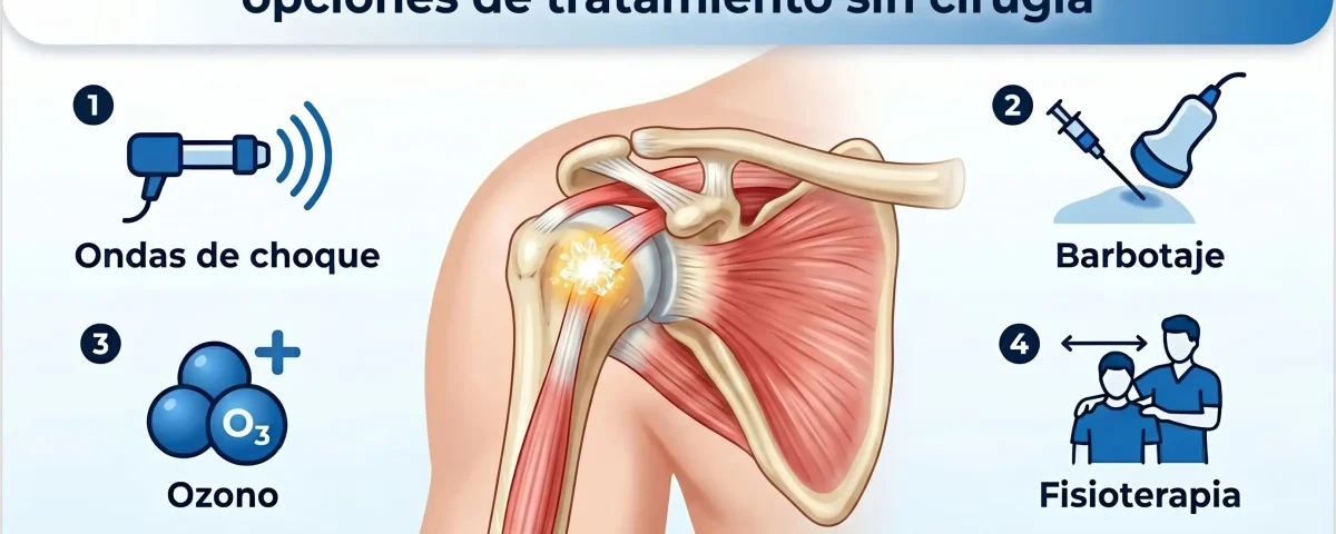 Calcificación del manguito rotador: opciones de tratamiento sin cirugía