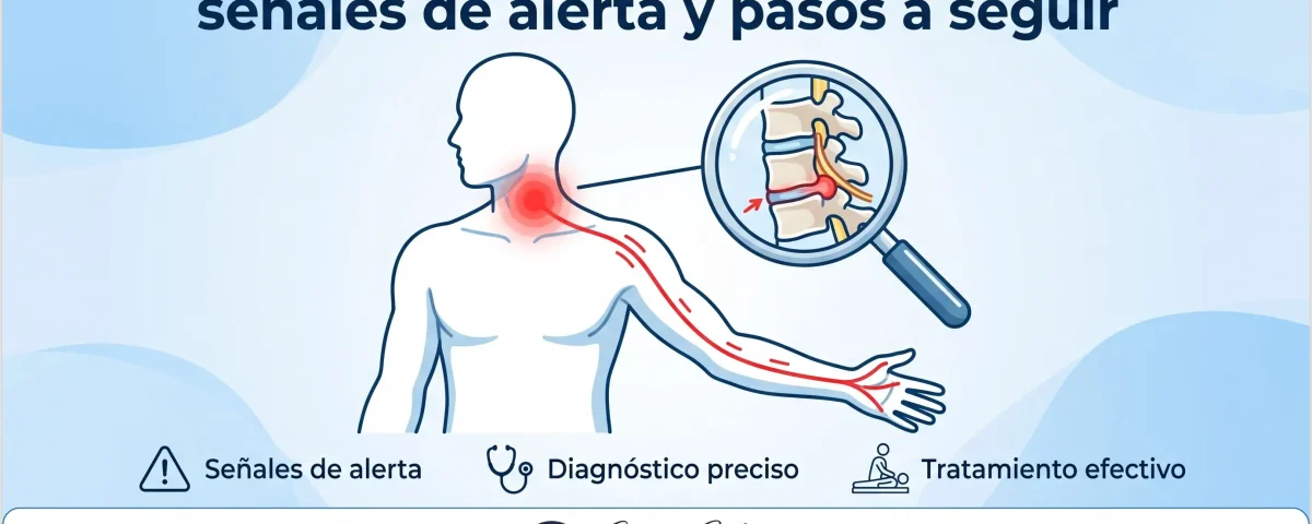 Dolor de cuello irradiado al brazo: señales de alerta y pasos a seguir