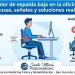 Dolor de espalda baja en la oficina: causas, señales y soluciones reales