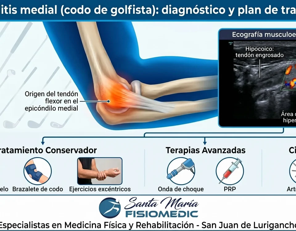 Epicondilitis medial (codo de golfista): diagnóstico y plan de tratamiento