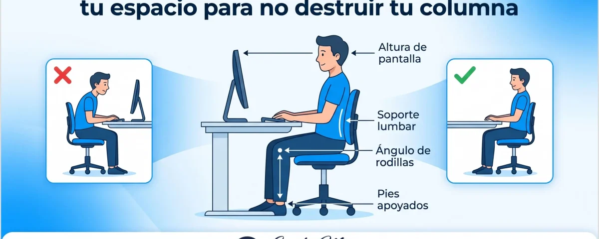 ergonomía de escritorio dolor de espalda