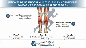Gemelos y sóleo lesionados en corredores: causas y protocolo de recuperación