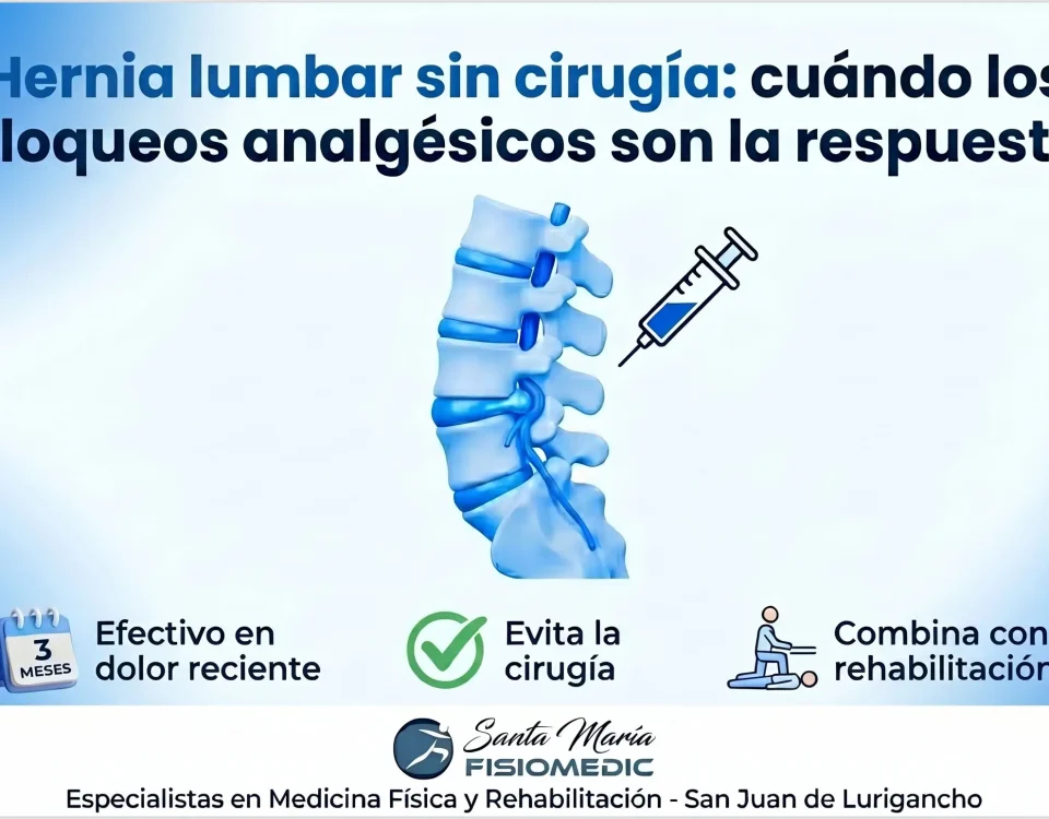 Hernia lumbar sin cirugía: cuándo los bloqueos analgésicos son la respuesta