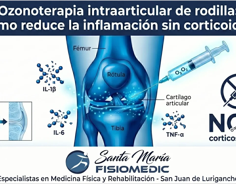 Ozonoterapia intraarticular de rodilla: cómo reduce la inflamación sin corticoides