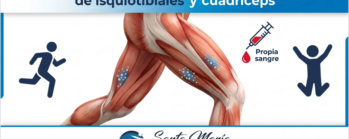 PRP muscular: aplicaciones en lesiones de isquiotibiales y cuádriceps