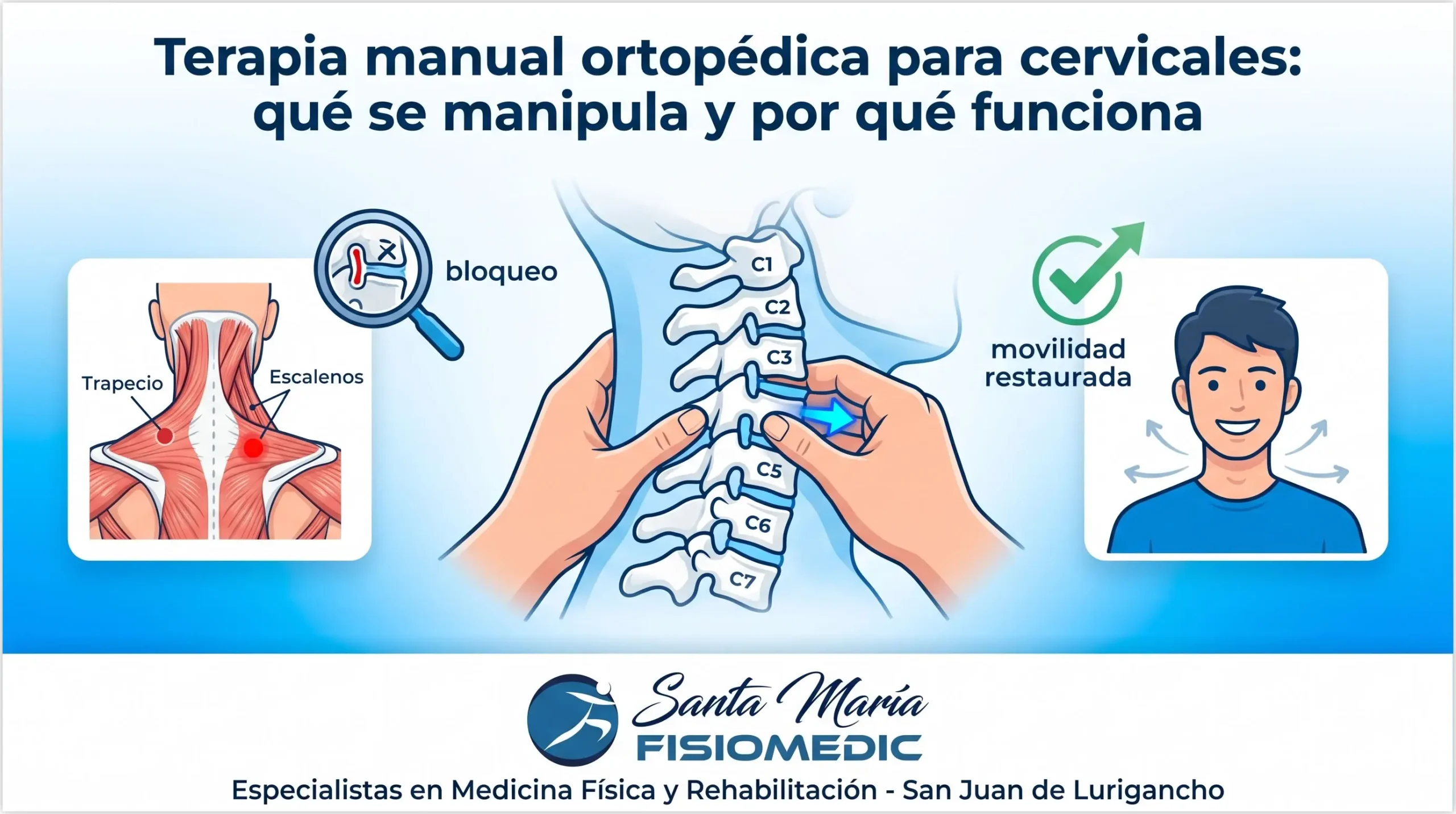 Terapia manual ortopédica para cervicales: qué se manipula y por qué funciona