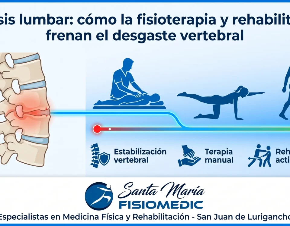 Artrosis lumbar: cómo la fisioterapia y rehabilitación frenan el desgaste vertebral