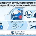 Dolor lumbar en conductores profesionales: causas específicas y protocolo de tratamiento