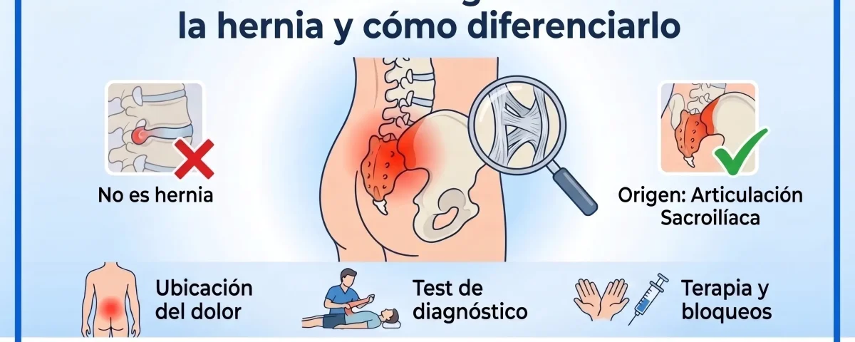 Dolor sacroilíaco: el gran imitador de la hernia y cómo diferenciarlo