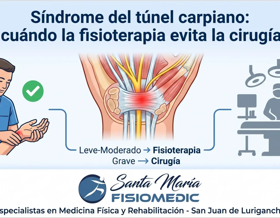 Síndrome del túnel carpiano: cuándo la fisioterapia evita la cirugía