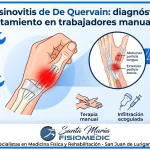 Tenosinovitis de De Quervain: diagnóstico y tratamiento en trabajadores manuales