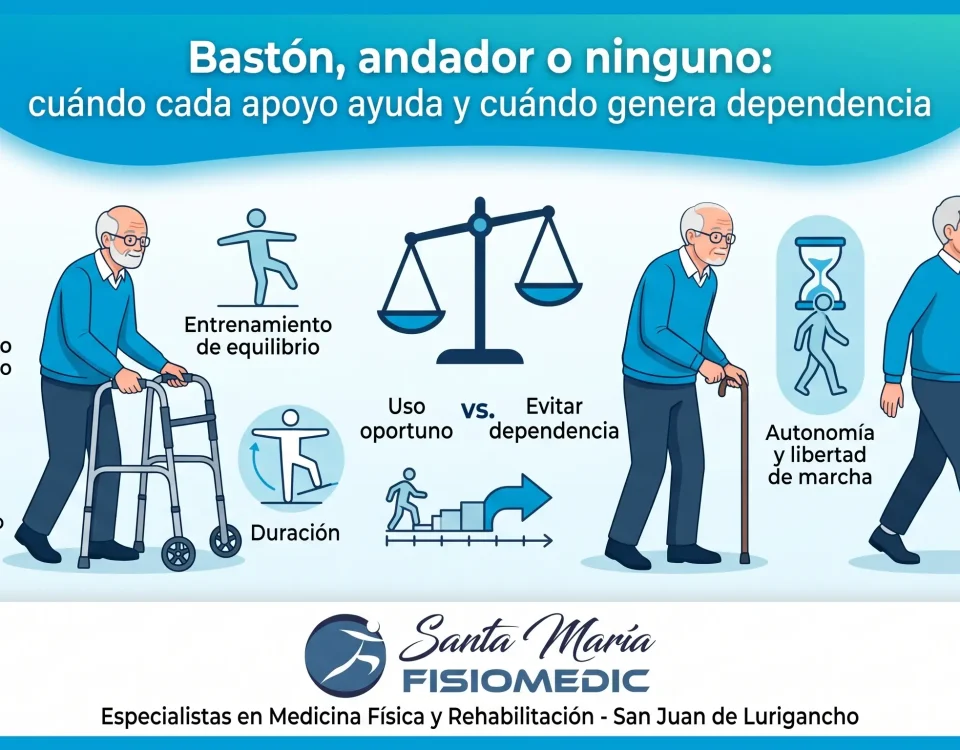 Bastón, andador o ninguno: cuándo cada apoyo ayuda y cuándo genera dependencia