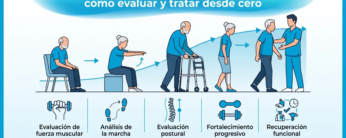 Desacondicionamiento físico en el adulto mayor: cómo evaluar y tratar desde cero