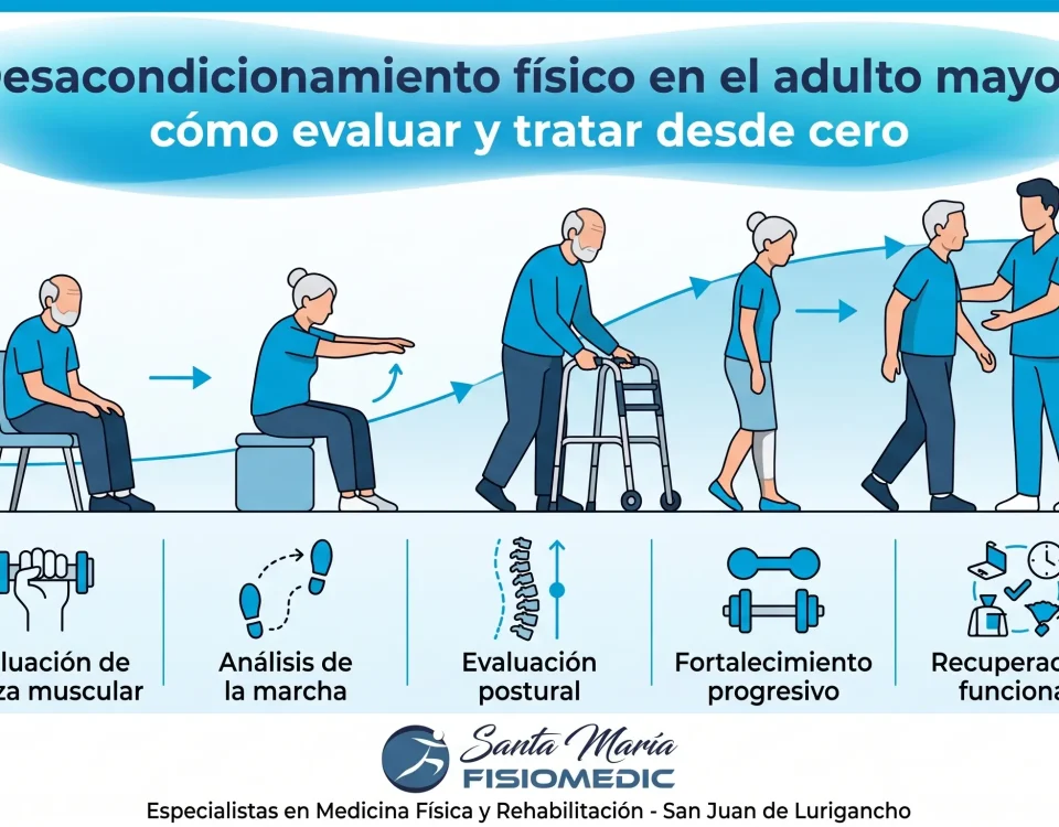 Desacondicionamiento físico en el adulto mayor: cómo evaluar y tratar desde cero