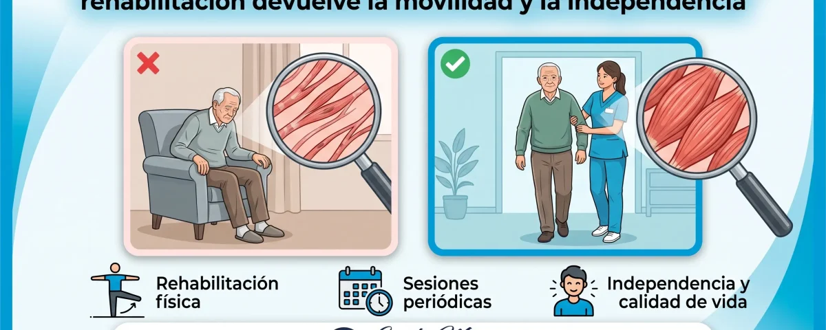 Desacondicionamiento físico en adultos mayores: cómo la rehabilitación devuelve la movilidad y la independencia