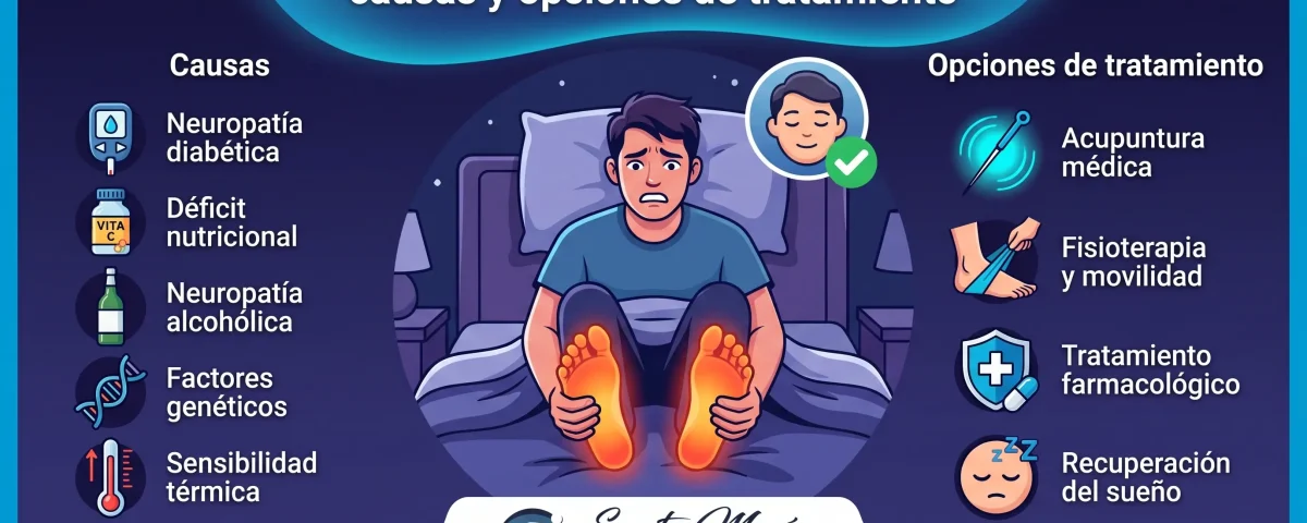 Dolor ardiente en pies por noche: causas y opciones de tratamiento