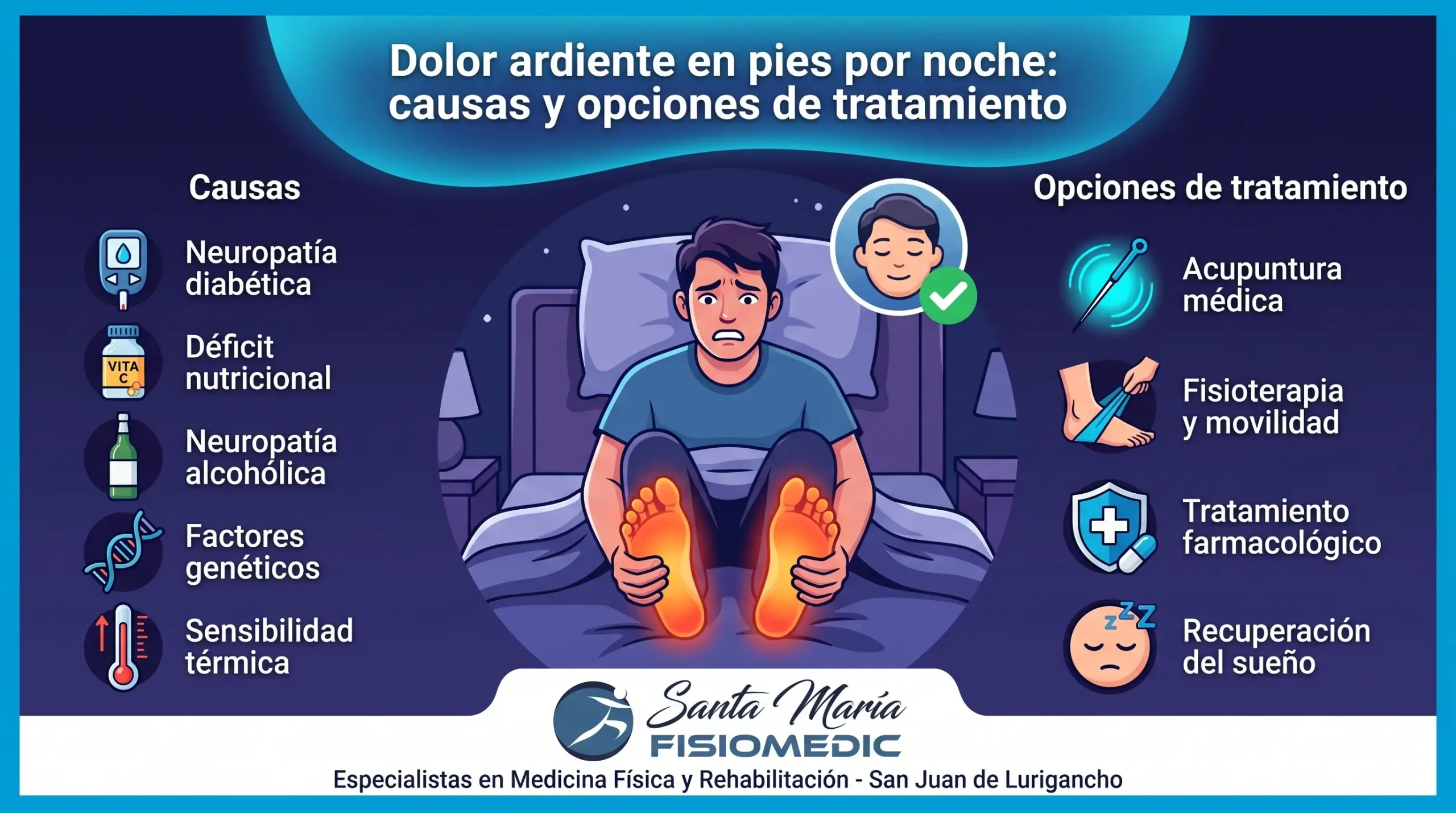 Dolor ardiente en pies por noche: causas y opciones de tratamiento