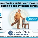 Entrenamiento de equilibrio en mayores de 65: ejercicios con evidencia clínica