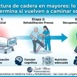 Fractura de cadera en mayores: lo que determina si vuelven a caminar solos