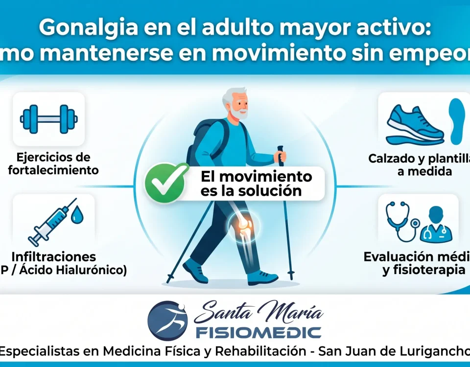 Gonalgia en el adulto mayor activo: cómo mantenerse en movimiento sin empeorar