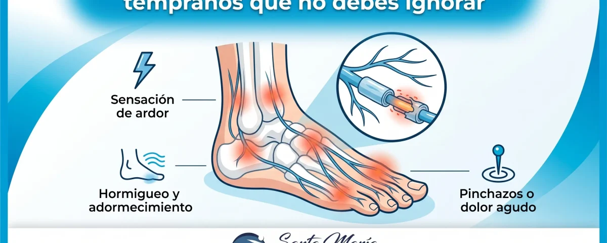 Neuropatía diabética en pies: síntomas tempranos que no debes ignorar