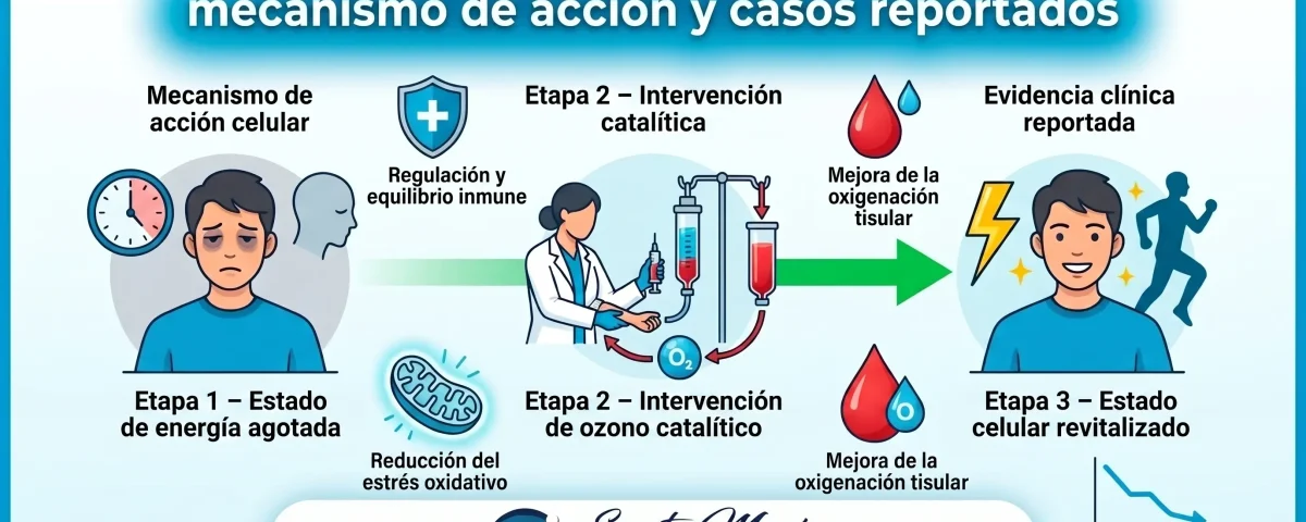 Ozonoterapia y fatiga crónica: mecanismo de acción y casos reportados