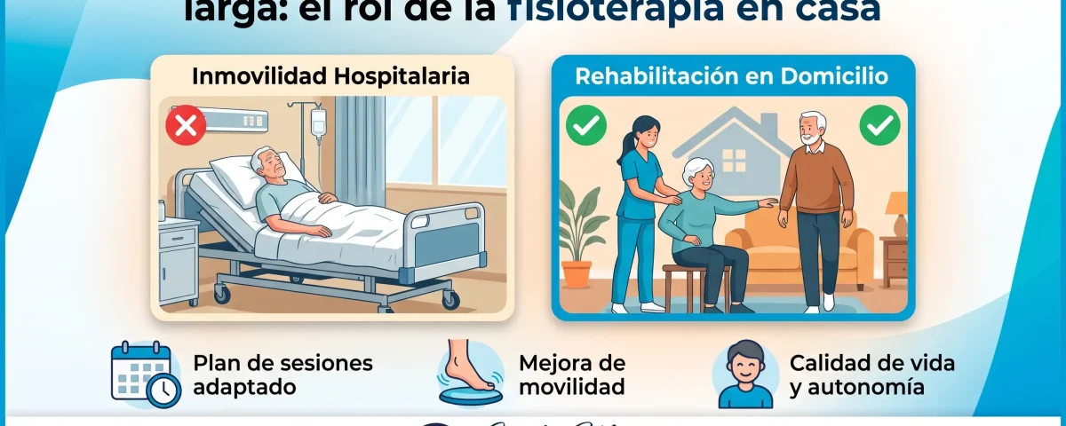 Recuperación funcional tras hospitalización larga: el rol de la fisioterapia en casa