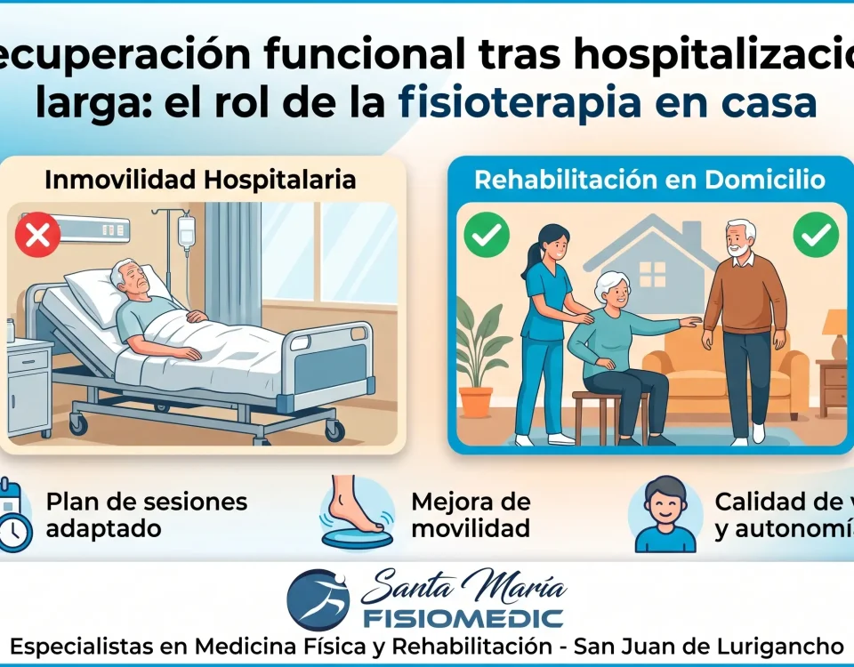 Recuperación funcional tras hospitalización larga: el rol de la fisioterapia en casa