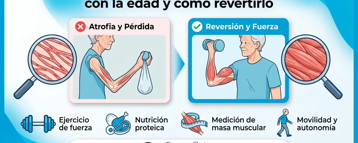 Sarcopenia: por qué perdemos músculo con la edad y cómo revertirlo