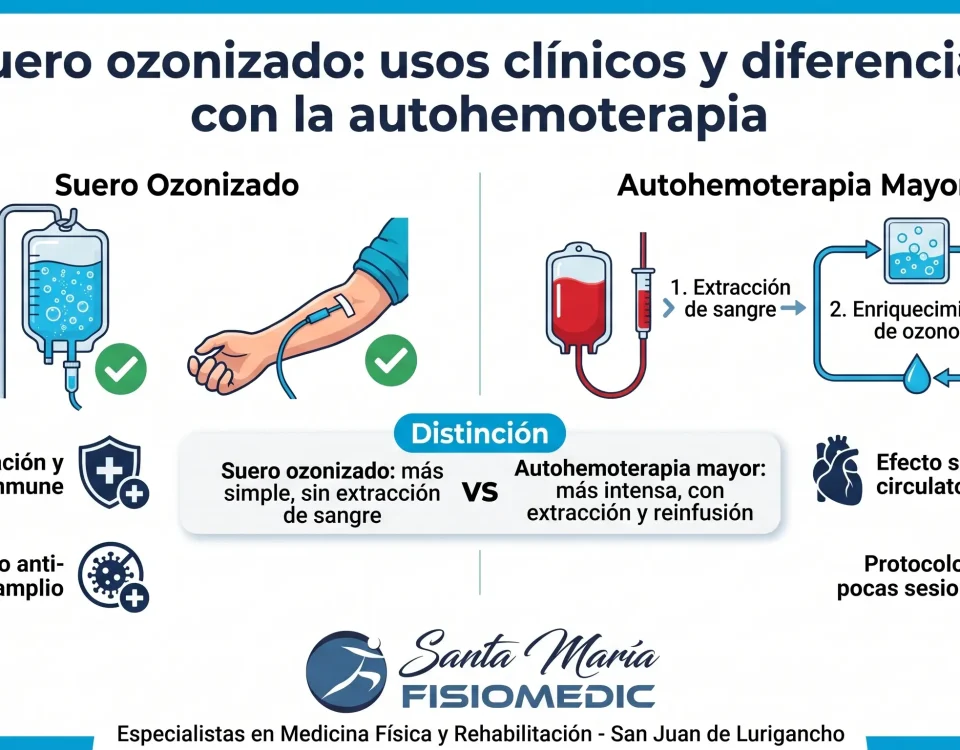 Suero ozonizado: usos clínicos y diferencias con la autohemoterapia