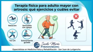 Terapia física para adulto mayor con artrosis: qué ejercicios y cuáles evitar